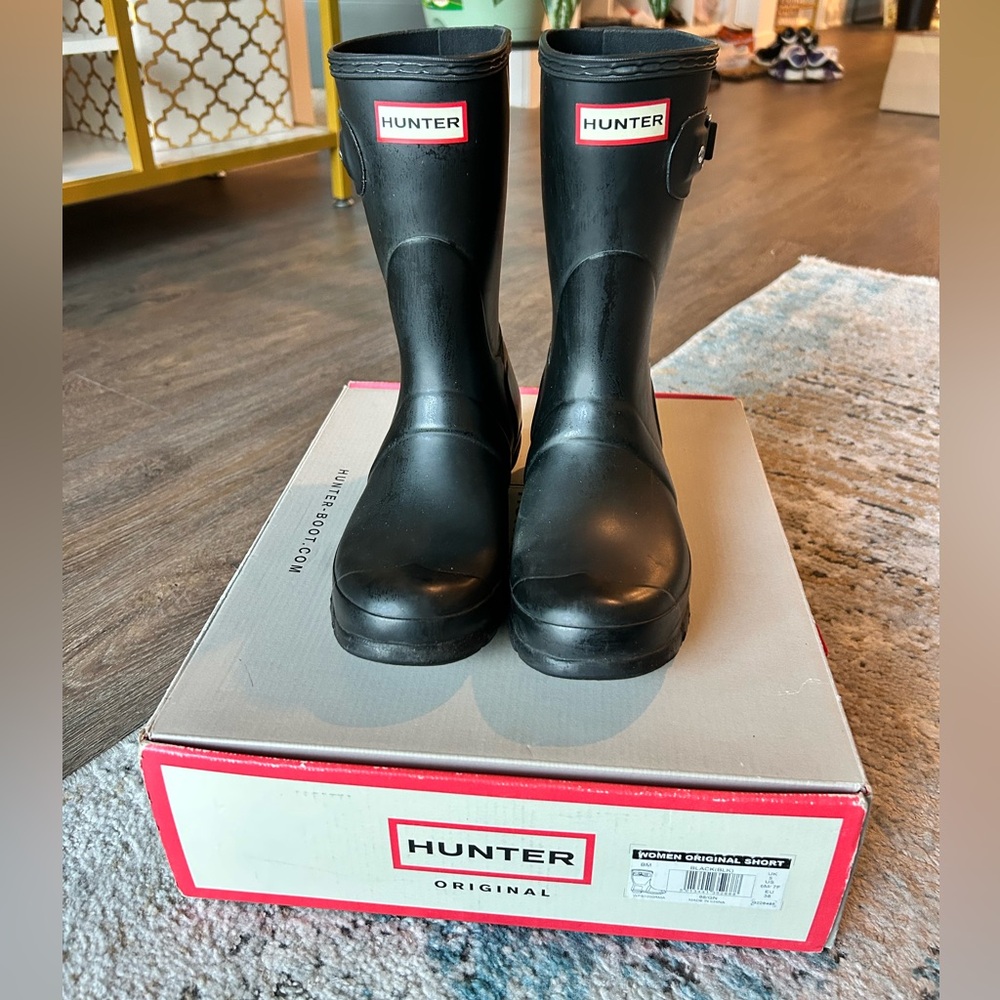 Hunter Black Rainboots🖤👢☔️